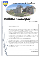 Bulletin municipal Novembre 2021 N° 2